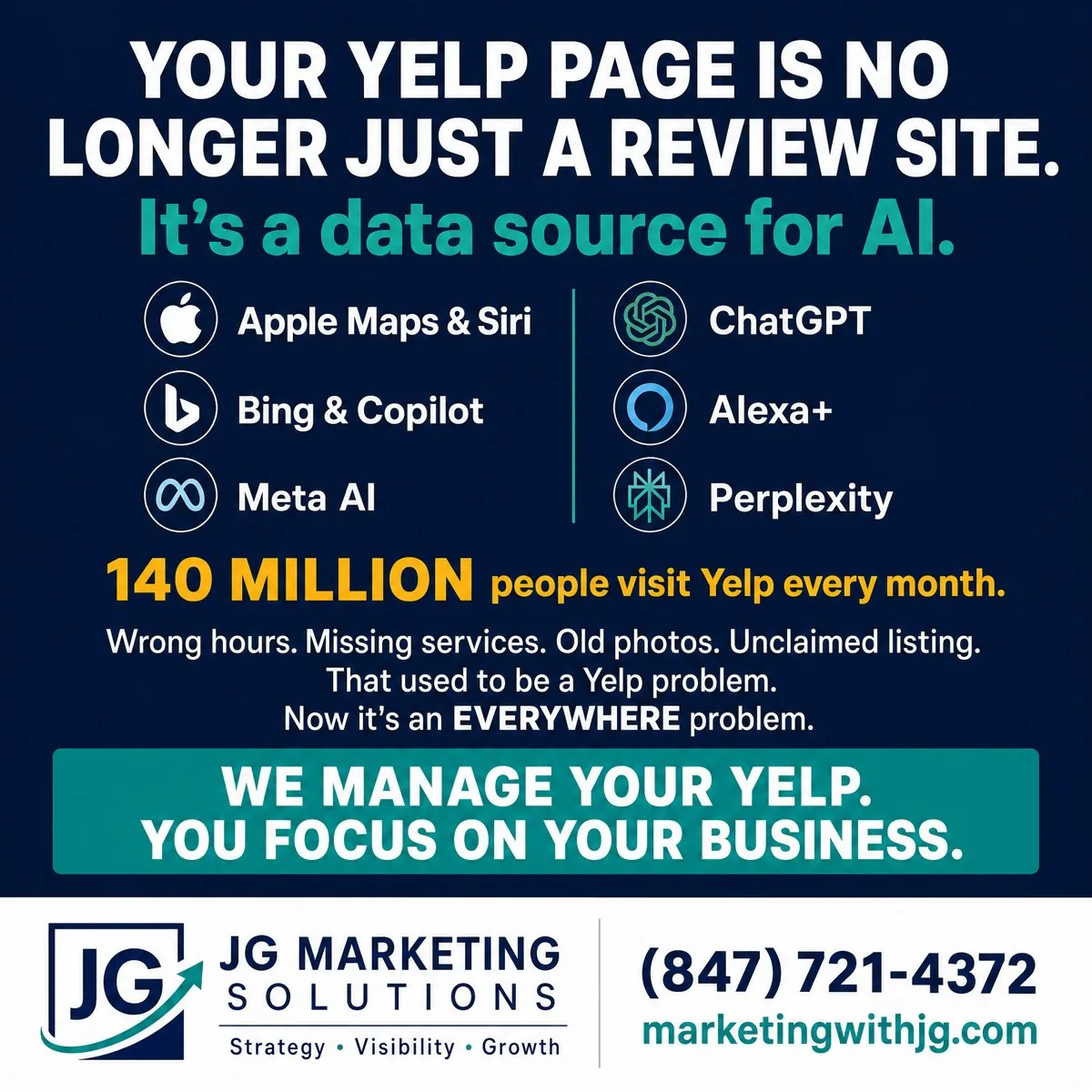 Yelp advertising & review management