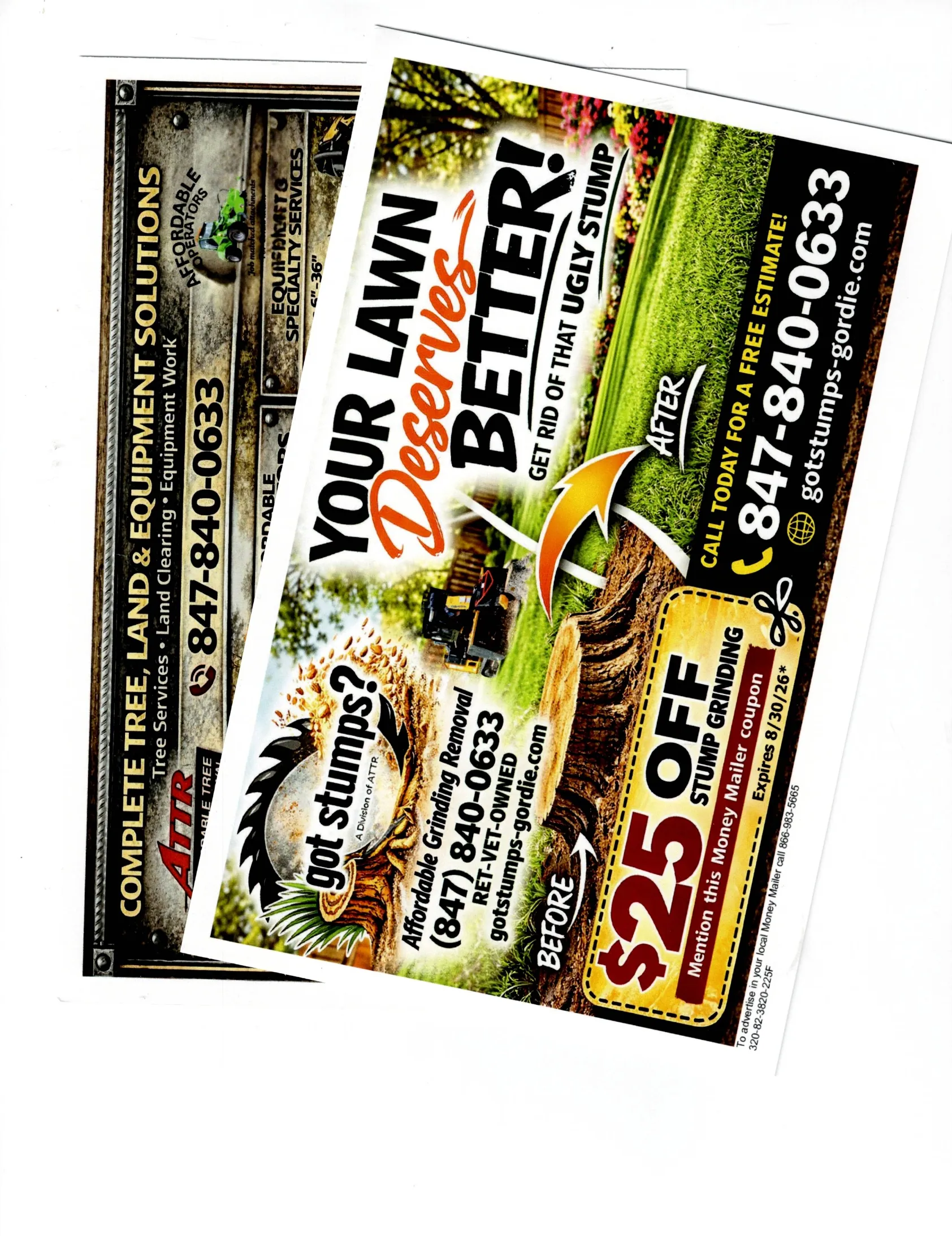 Got Stumps / ATTR — Printed Flyer Campaign — Back