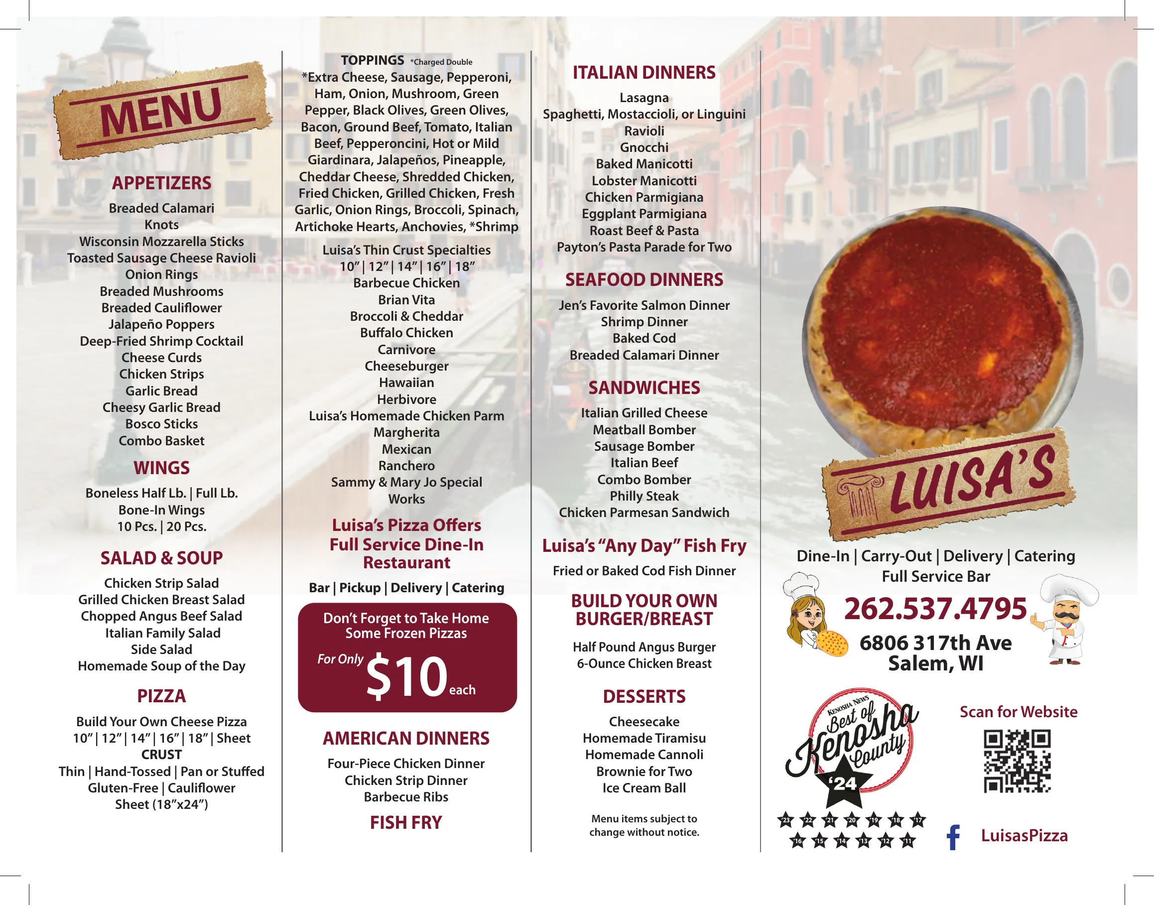 Luisa's Restaurant — Holiday Catering Blitz — Back